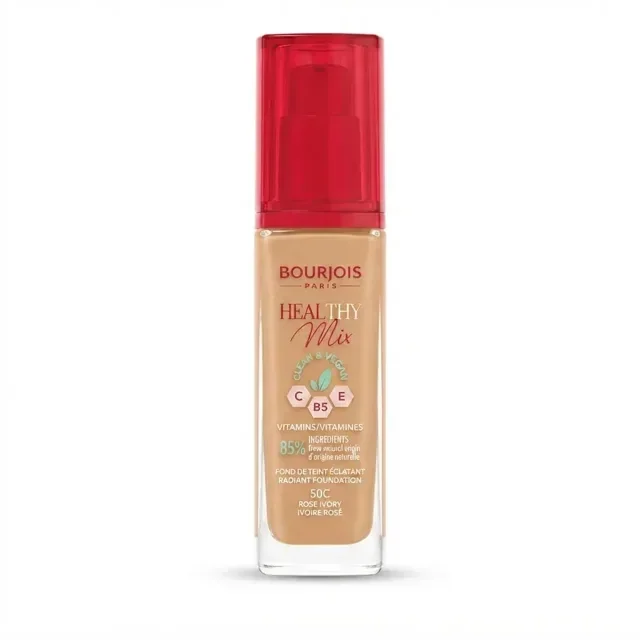 کرم پودر بورژوا Healthy Mix شماره 50C Rose Ivory